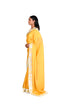 Handpainted saree with teardrop blouse